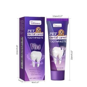 Pet V34 Toothpaste, Pet Clean Bad Breath Tartar Care Gum Care Toothpaste - Image 2