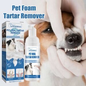Pet Tartar Remover, Removing Dental Calculus Yellow Teeth Halitosis Cleaning Teeth Mouth Foam Cleaner - Image 3