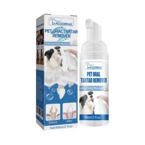 Pet Tartar Remover, Removing Dental Calculus Yellow Teeth Halitosis Cleaning Teeth Mouth Foam Cleaner - Image 1