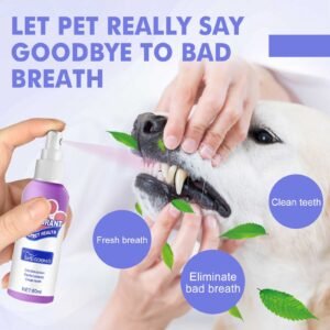 Oral Spary For Pets, Pet Mouth Cleaner Cat Deodorizer Breath Fresher Spray - Image 5