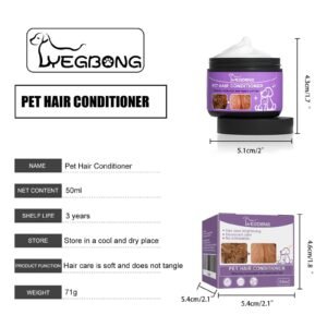 Pet Hair Conditioner, Fluffy Soft Not Knot Pet Pet Hair Clean Nursing Hair Cream - Image 2